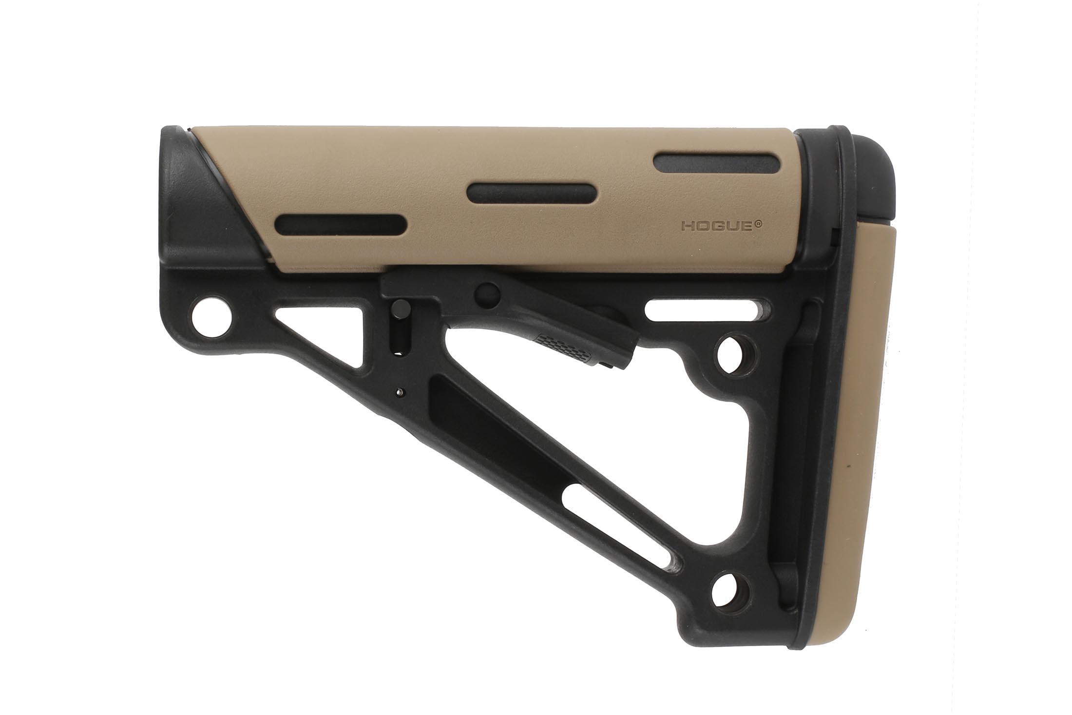 Hogue Mil-Spec OverMolded Collapsible AR15 Buttstock - Flat Dark Earth